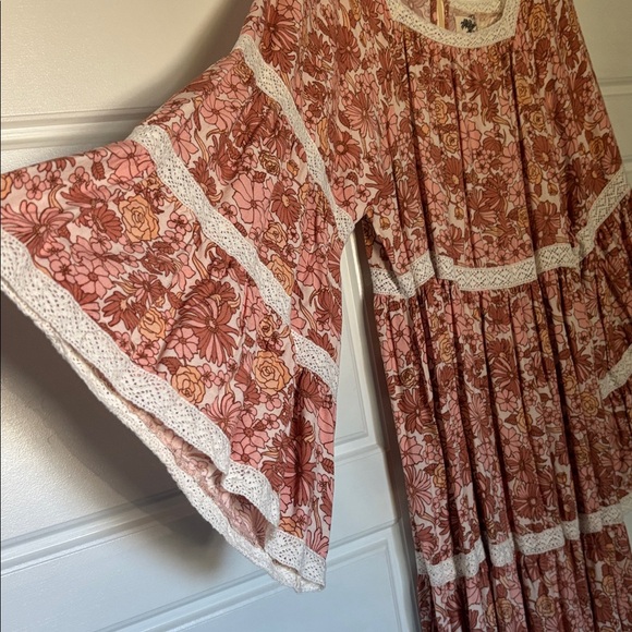 Floral Maxi Dress in Red and White - Picture 2 of 5